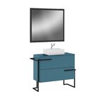 Conjunto Para Banheiro 1 Gabinete Com Cuba E Espelheira Viso