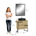 Conjunto Para Banheiro 1 Gabinete Com Cuba E Espelheira Viso