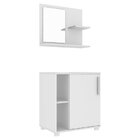 Conjunto Para Banheiro 1 Porta 1 Espelho Mdp Brv Móveis Branco