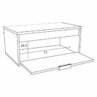 Conjunto Para Banheiro 2 Portas 1 Gaveta Croma Cnj3053  Cinza