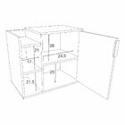 Conjunto Para Banheiro 2 Portas 3 Nichos Dublin Cnj3059  Bran