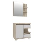 Conjunto Para Banheiro 3 Peças 1 Gabinete Com Cuba 1 Armário