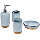 Conjunto Para Banheiro 4 Peças Dom-fafe Ceramica Base Em  Bam