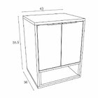 Conjunto Para Banheiro 5 Portas 2 Nichos Crema Cnj3075  Branc