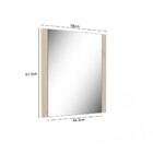 Conjunto Para Banheiro 60 Cm Gales Bsi Branco E Faia