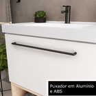 Conjunto Para Banheiro 60 Cm Gales Bsi Branco E Faia