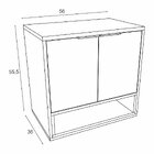 Conjunto Para Banheiro 6 Porta 2 Nichos Duzze Cnj3076  Cinza/