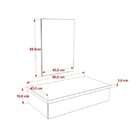 Conjunto Para Banheiro 80cm Cuba Abaulada L42 E Espelheira 80