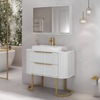 Conjunto Para Banheiro Alice 1 Metro Com Pés E Cuba Aurora Br