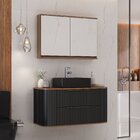 Conjunto Para Banheiro Alice 1 Metro Suspenso Com Cuba Stella