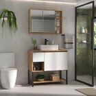 Conjunto Para Banheiro Apollo 90 Com Pés Sem Cuba - Fabribam