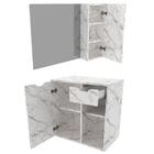 Conjunto Para Banheiro Armarios Com Cuba E Espelho Bn2 Tecno