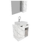 Conjunto Para Banheiro Armarios Com Cuba E Espelho Bn2 Tecno