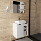 Conjunto Para Banheiro Armarios Com Cuba E Espelho Bn3 Tecno