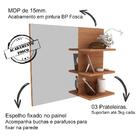 Conjunto Para Banheiro Armarios Com Cuba E Espelho Bn5 Tecno