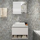 Conjunto Para Banheiro Armarios Com Cuba E Espelho Bn5 Tecno