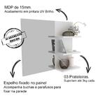 Conjunto Para Banheiro Armarios Com Cuba E Espelho Bn5 Tecno