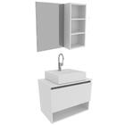 Conjunto Para Banheiro Armarios Com Cuba E Espelho Bn6 Tecno