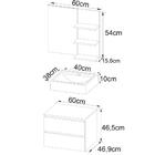 Conjunto Para Banheiro Armarios Com Cuba E Espelho Bn8 Tecno