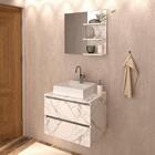 Conjunto Para Banheiro Armarios Com Cuba E Espelho Bn8 Tecno