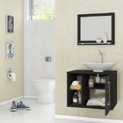 Conjunto Para Banheiro Baden Preto Fosco/nero – Bechara Móveis