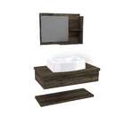 Conjunto Para Banheiro Bancada Com Cuba Aria 41 Retangular, P