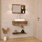 Conjunto Para Banheiro Bancada Com Cuba Aria 41 Retangular, P