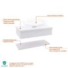 Conjunto Para Banheiro Bancada Com Cuba F44 Folha E Prateleir