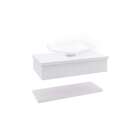 Conjunto Para Banheiro Bancada Com Cuba F44 Folha E Prateleir