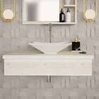 Conjunto Para Banheiro Bancada Com Cuba L38 Folha City 800 Sn