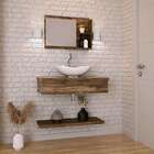 Conjunto Para Banheiro Bancada Com Cuba L42 Abaulada E Pratel