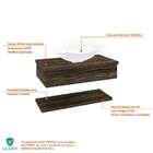 Conjunto Para Banheiro Bancada Com Cuba L42 Abaulada E Pratel