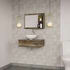 Conjunto Para Banheiro Bancada Com Espelheira City 602 Carval