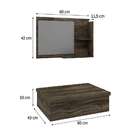 Conjunto Para Banheiro Bancada Com Espelheira City 602 Carval