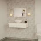 Conjunto Para Banheiro Bancada Com Espelheira City 802 Snow