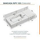 Conjunto Para Banheiro Bancada Em Porcelanato Com Cuba Esculp