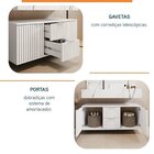 Conjunto Para Banheiro Bancada Em Porcelanato Com Cuba Esculp