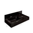 Conjunto Para Banheiro Bancada Em Porcelanato Com Cuba Esculp