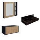 Conjunto Para Banheiro Bancada Em Porcelanato Com Cuba Esculp