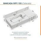 Conjunto Para Banheiro Bancada Em Porcelanato Com Cuba Esculp
