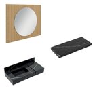 Conjunto Para Banheiro Bancada Em Porcelanato Com Cuba Esculp