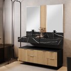 Conjunto Para Banheiro Bancada Em Porcelanato Com Cuba Esculp