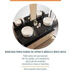 Conjunto Para Banheiro Bancada Em Porcelanato Para Cuba De Ap