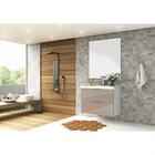 Conjunto Para Banheiro Branco/gianduia Bosi