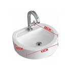 Conjunto Para Banheiro Catarina 70 Com Pés Tampo De Vidro - F