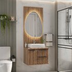 Conjunto Para Banheiro Cecília 60 Suspenso Painel Espelho Org