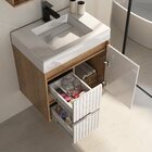 Conjunto Para Banheiro Clarice 60 Suspenso Lavatório E Espelh