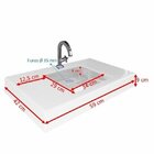 Conjunto Para Banheiro Clarice 60 Suspenso Lavatório E Espelh