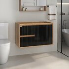 Conjunto Para Banheiro Clarice 80 Suspenso Lavatório Espelhei