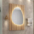 Conjunto Para Banheiro Clarice 80 Suspenso Painel Ripado E Es